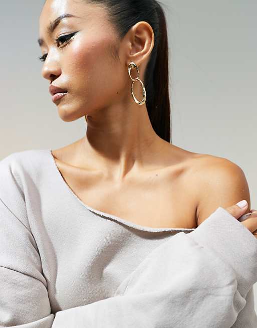 ASOS DESIGN off shoulder oversized sweatshirt in mink | ASOS ASOS DESIGN off shoulder oversized sweatshirt in mink | ASOS