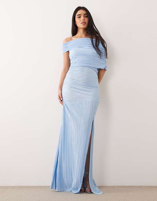 asos off the shoulder dress Design - Bandeau Maxi - Women - Polyester This elegant dress features intricate bead detailing ASOS Orange Floral Off Shoulder
