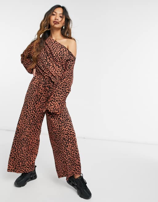 Leopard print hot sale jumpsuit asos