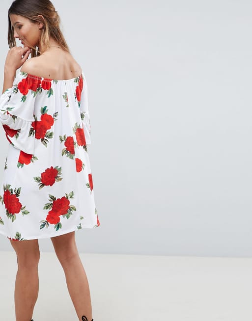 Rose trumpet dress on sale asos