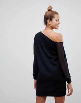 off the shoulder sweat dress