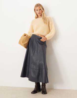 Asos Design Off Shoulder Sweater In Neutral