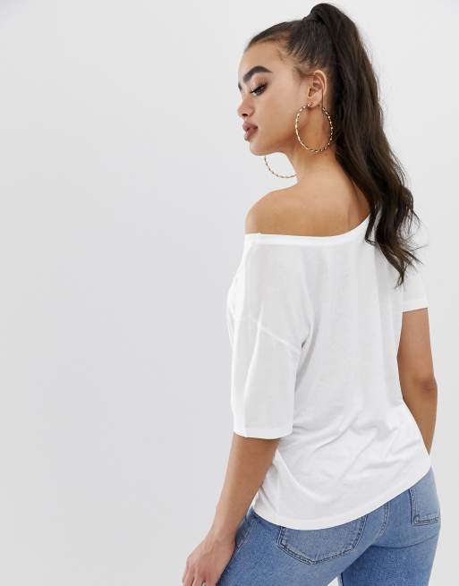 Off the discount shoulder tee shirts