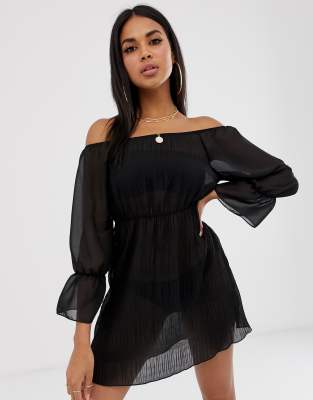 off the shoulder cover up dress