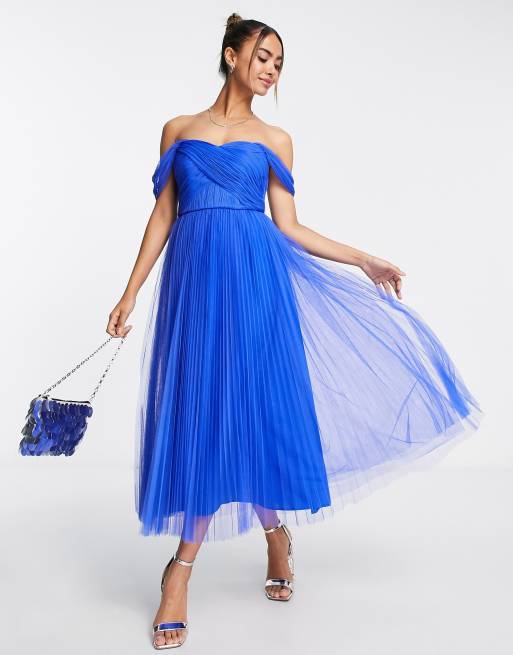 Asos tulle cheap midi skirt