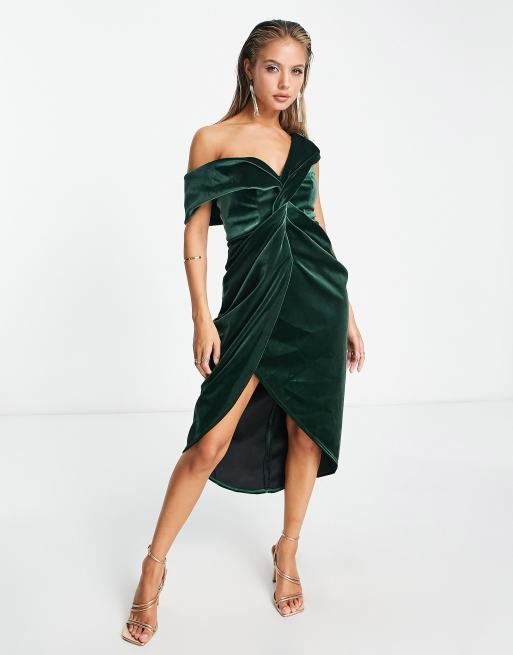 Twist front sales wrap dress