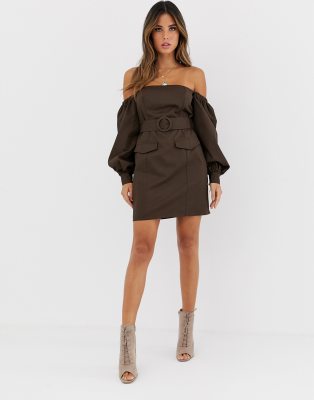 asos off the shoulder dress