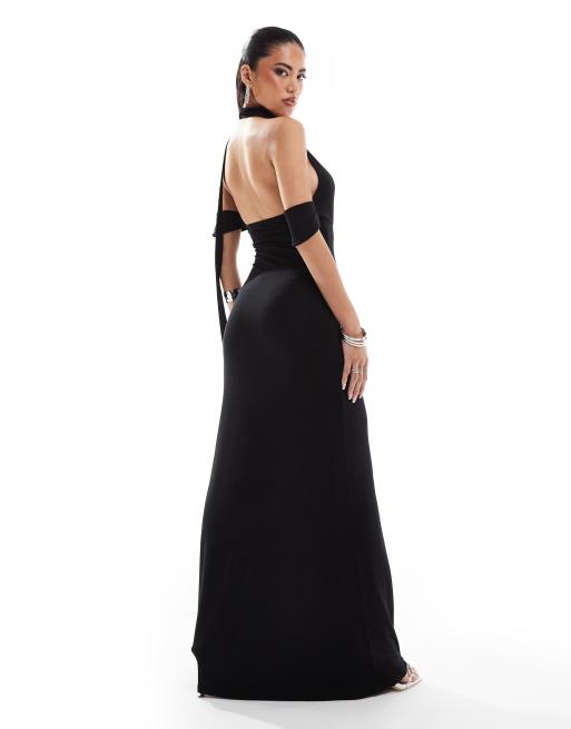 asos black cut out dress Black Cutout Maxi Dress