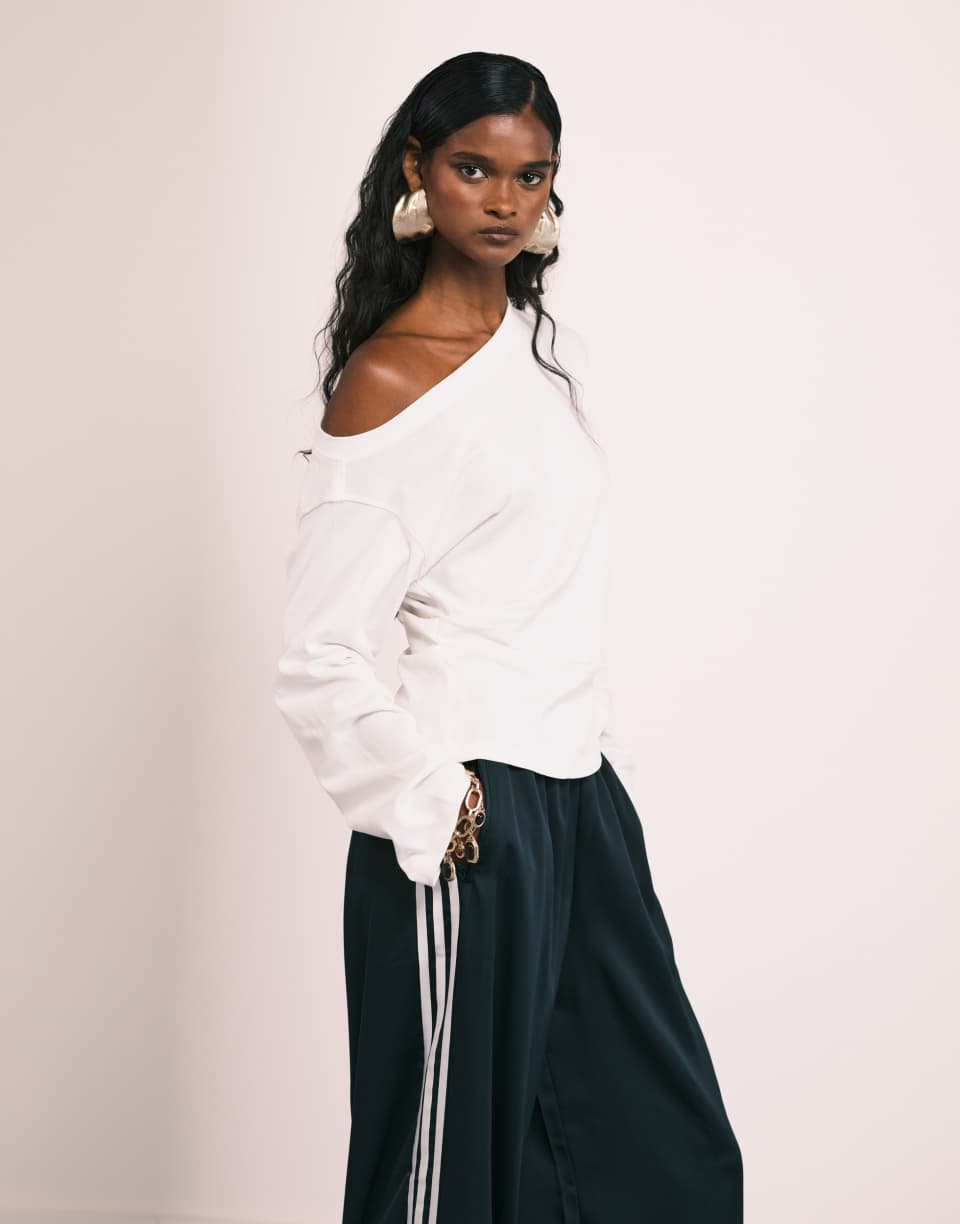 Off-Shoulder Corset T-Shirt