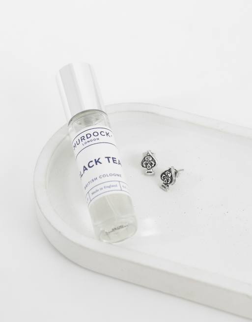 ASOS DESIGN Ohrstecker mit Pik-Ass- und Totenkopf-Detail in antikem Silber, 3 von 4