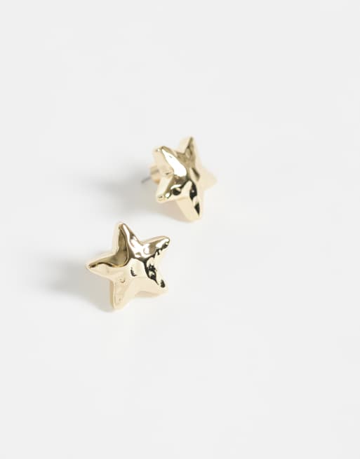 ASOS DESIGN Ohrstecker mit Stern-Design in Goldoptik, 3 von 4