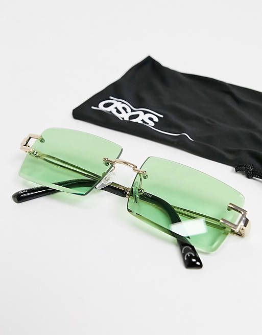 Asos Okulary retro jasnoszary W stylu casual Akcesoria Okulary przeciwsłoneczne Okulary retro 