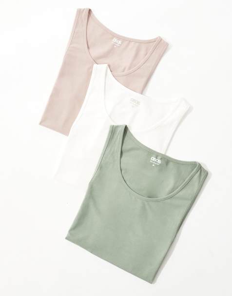 ASOS DESIGN – Olikfärgade linnen i muscle fit, 3-pack - view 1