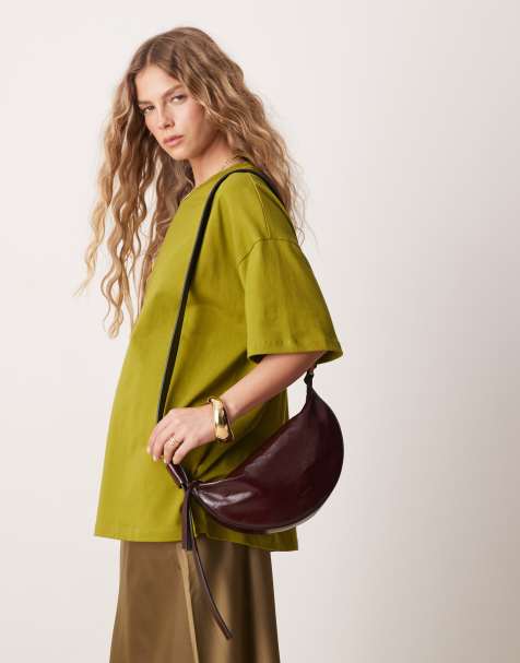 ASOS DESIGN - Olivengrøn og oversized T-shirt i kraftigt bomuld - view 1