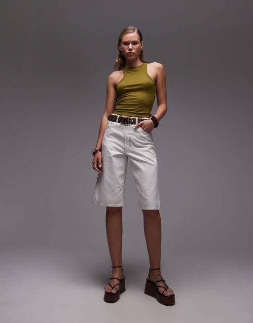 ASOS DESIGN - Olivengrøn tanktop med ribbet tekstur, 4 af 4
