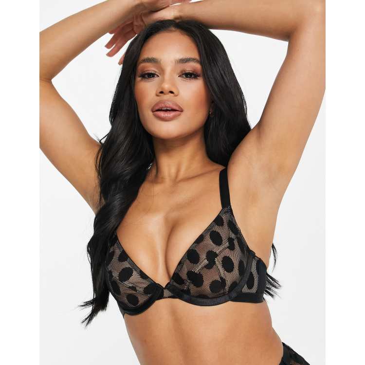 ASOS Sexy Peephole Underwire Bra - Black