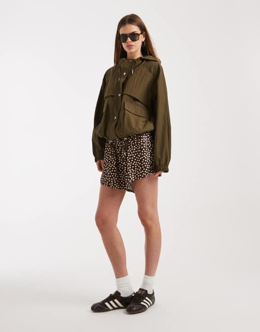 ASOS DESIGN – Oliwkowa przeciwdeszczowa kurtka parka, 4 z 4