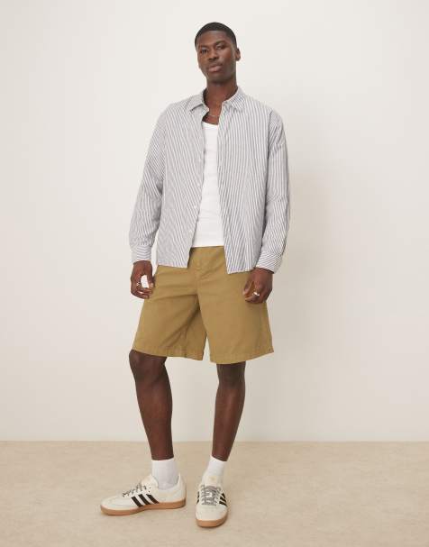 ASOS DESIGN – Oliwkowe jortsy o wydłużonym fasonie - view 1