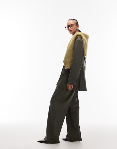 ASOS DESIGN ultimate mensy suit trousers in olive