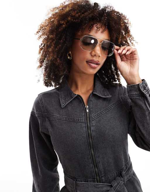ASOS DESIGN – Ombréfärgade pilotsolglasögon i 70-talsstil med metall, 4 av 4