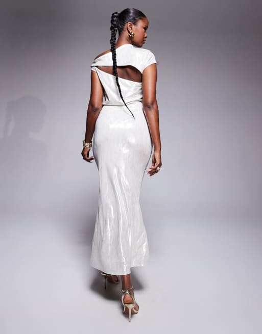 sachin and babi light blue dress & OTHER STORIES Asymmetric Wrap Mini Dress main image 1