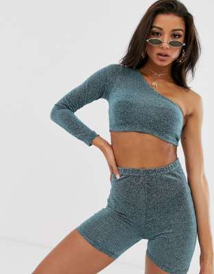 asos silver top
