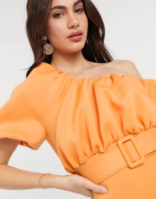 asos apricot dress