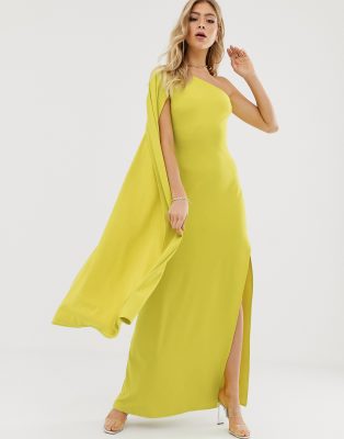 maxi dress with cape