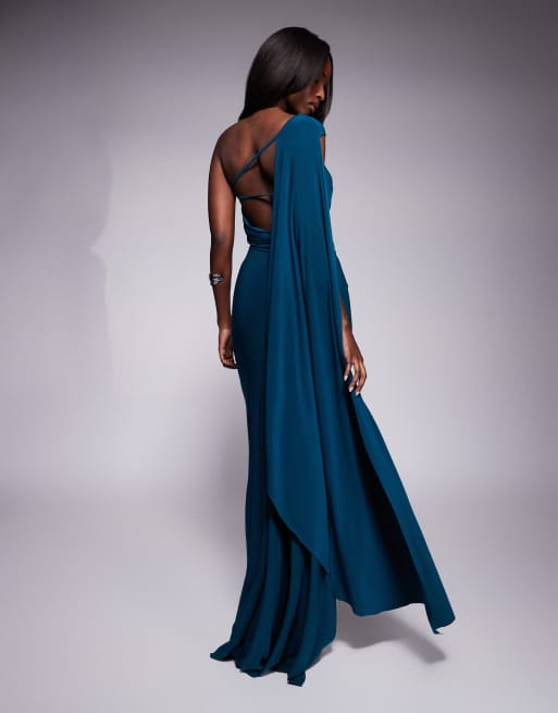 Petrol blue maxi dress hotsell