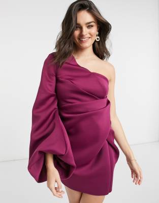 asos raspberry dress