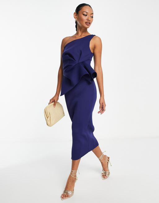 Navy hotsell asos dress