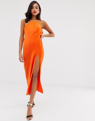 asos design one shoulder dress