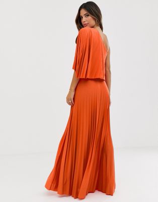 orange maxi dress asos