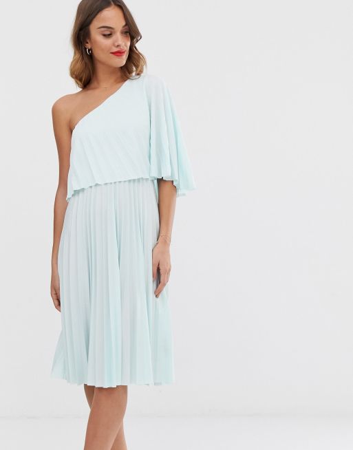 Pleated crop cheap top midi dress