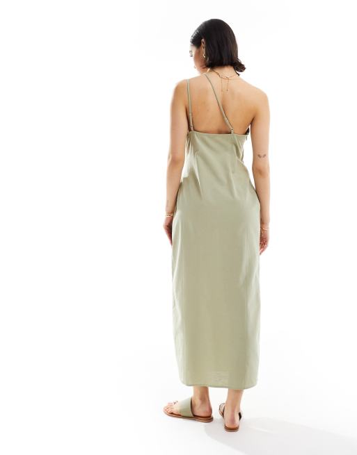 sage green sun dress Cravure Women's Plus Size Sage Green Summer Elegant Wedding Guest Chiffon  Long Dress,Gathered Neckline Flowy Solid Color Birthday Vacation Evening Sun  Dress
