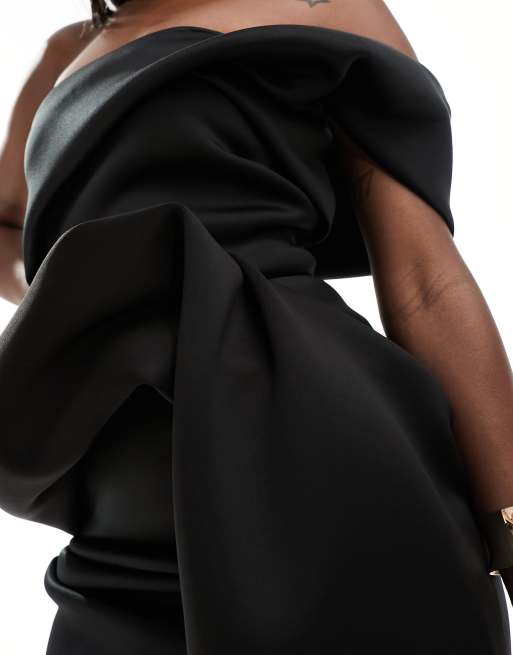 mini black velvet dress Black Velvet Mini Dress main image 1