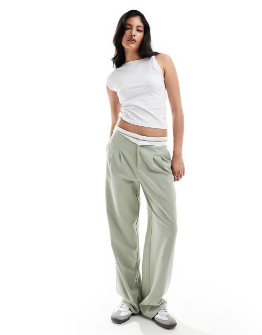 ASOS DESIGN one shoulder t-shirt in white, 3 of 4
