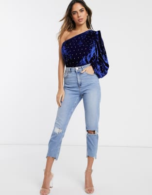 asos one shoulder top