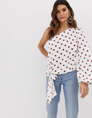 asos polka dot top