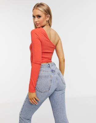 asos one shoulder top