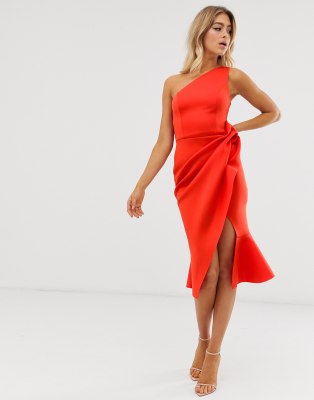 asos design one shoulder dress