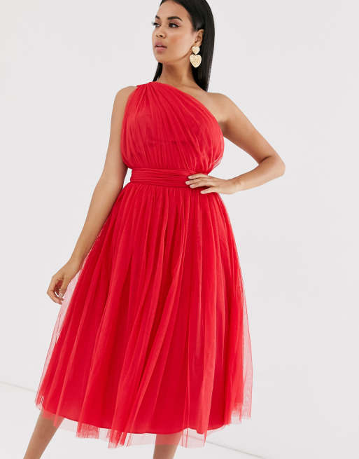 Asos midi tulle outlet dress