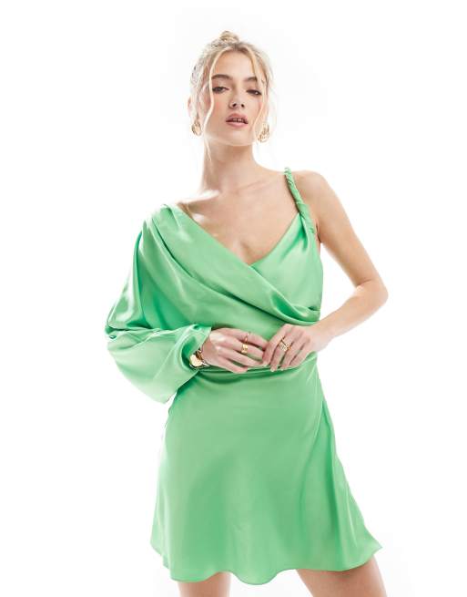 One shoulder nightgown sale