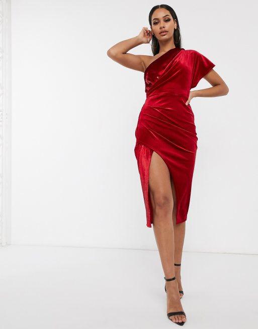 ASOS Slinky Wrap Midi Dress