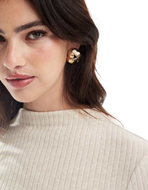 ASOS DESIGN - Oorbellen met vintage ontwerp in goudkleur