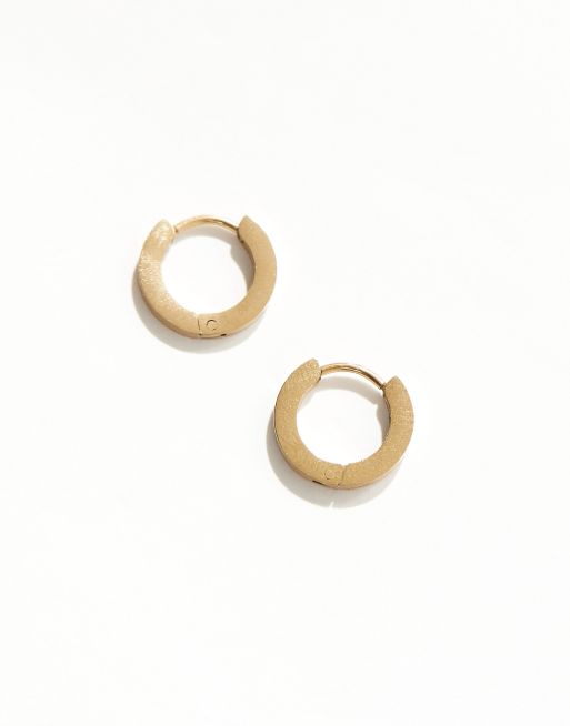ASOS DESIGN - Oorringen van waterbestendig roestvrij staal in goudkleur, 3 van 4