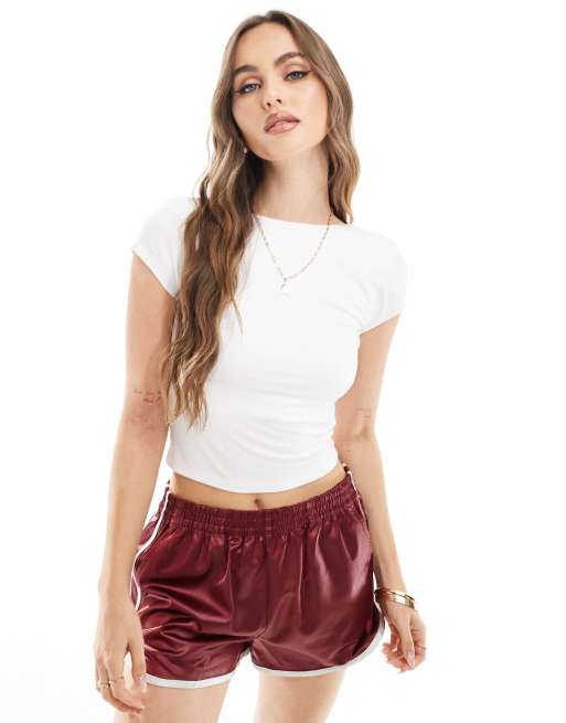 ASOS DESIGN - T-shirt à dos découvert - Blanc 