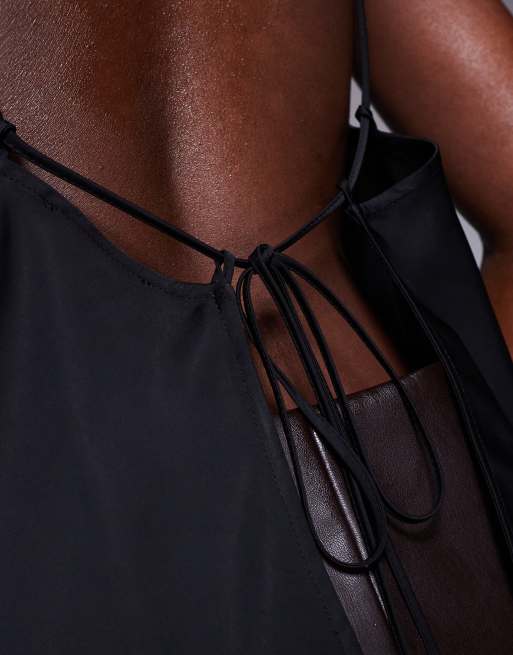 ASOS DESIGN open back top in black | ASOS