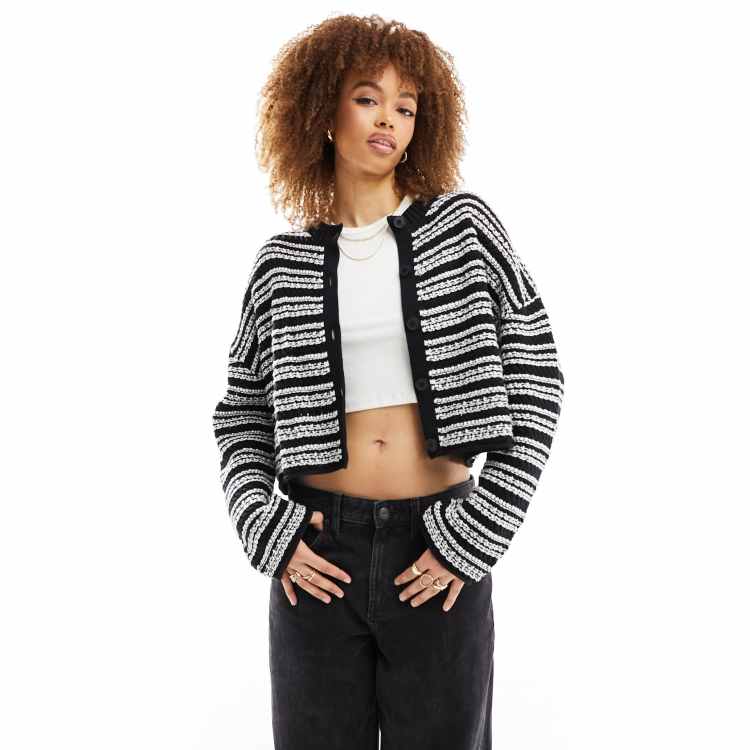 トップス enfold ENFOLD STRIPE CARDIGAN ENFOLD 美品 エンフォルド 24SS WAVE DRAPE CARDIGAN カーディガン 38