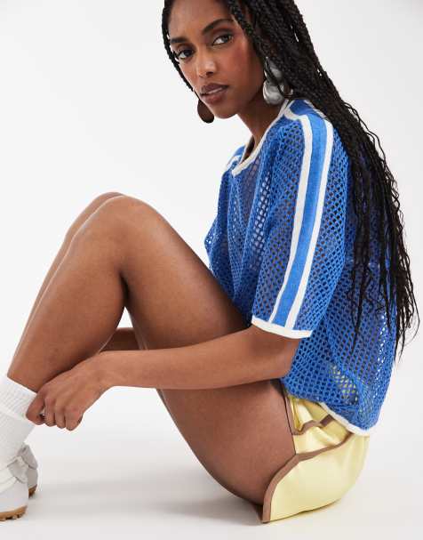 ASOS DESIGN open weave knit T-shirt - view 1